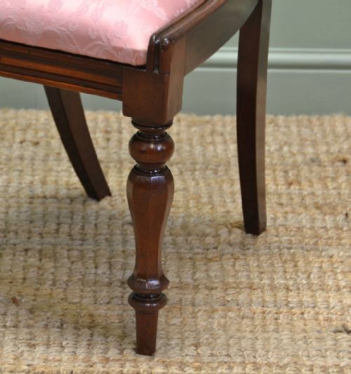 fig 2. Super Quality, Set of Six, Antique Victorian Mahogany Balloon Back Chairs