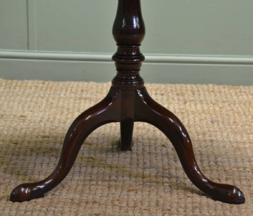 fig 2. Fine Quality Solid Mahogany Antique Georgian Birdcage Top Table