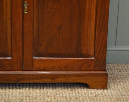 fig 2. Antique Walnut Edwardian Glazed Bookcase
