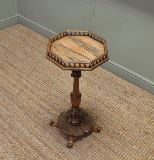 Superb William IV Antique Rosewood Occasional Table / Wine Table