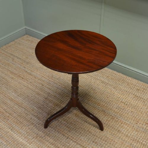 Fine Quality Antique Regency Mahogany Occasional Tripod Table