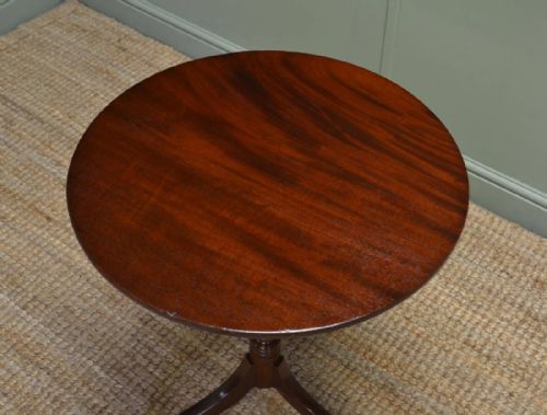 fig 1. Fine Quality Antique Regency Mahogany Occasional Tripod Table