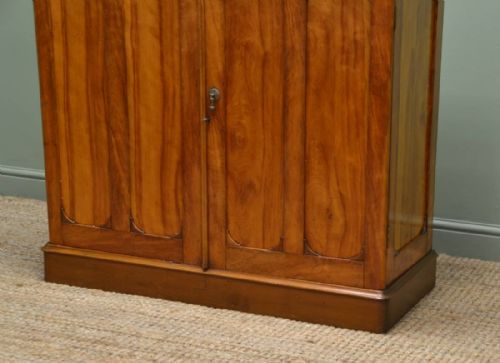 fig 1. Unusual Antique Satin Birch Victorian Cupboard