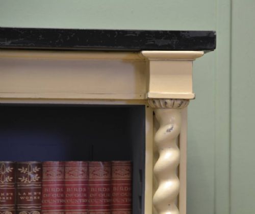 fig 2. Painted Victorian Antique Open Bookcase