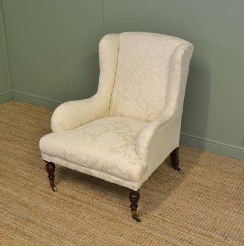 fig 1. Fine Quality Upholstered Antique Victorian Armchair
