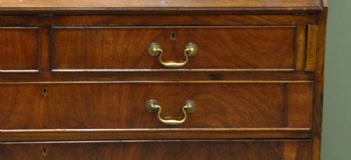 fig 1. Fine Quality Large Antique Edwardian Mahogany Bureau Bookcase