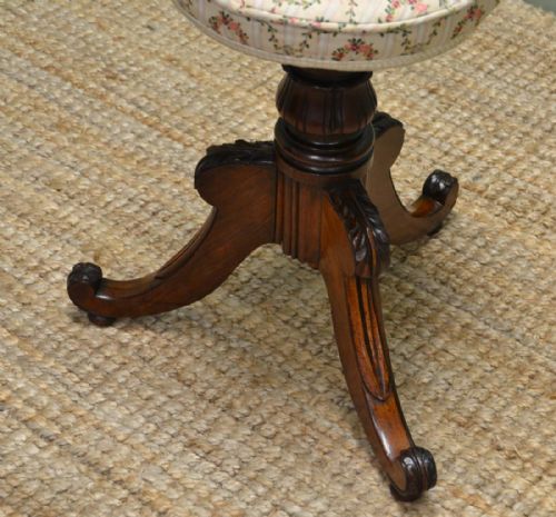 fig 1. William IV Rosewood Antique Stool