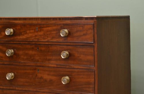 fig 2. Superb Quality Regency Antique Mahogany Secretaire Chest