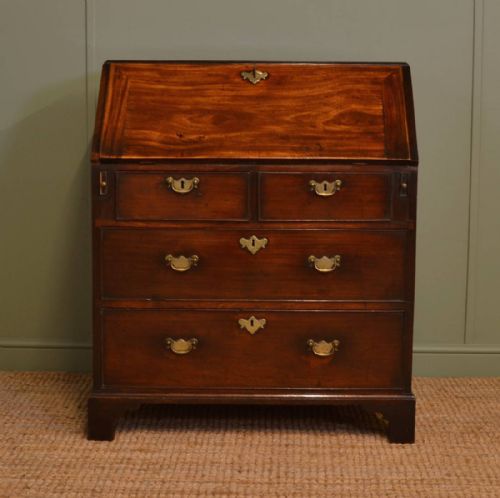 George III Antique Mahogany Bureau