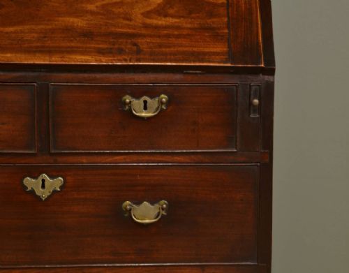 fig 1. George III Antique Mahogany Bureau
