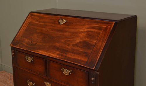 fig 2. George III Antique Mahogany Bureau