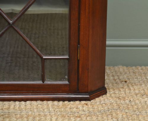 fig 1. Regency Mahogany Antique Glazed Corner Cupboard