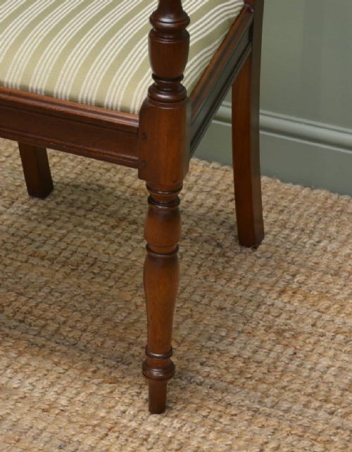 fig 2. Quality Pair of Regency Walnut Antique Carver Armchairs