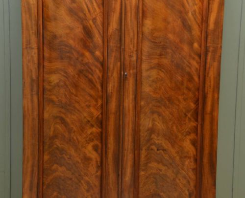 fig 2. Unusual Antique Victorian Mahogany Wardrobe having Small Proportions