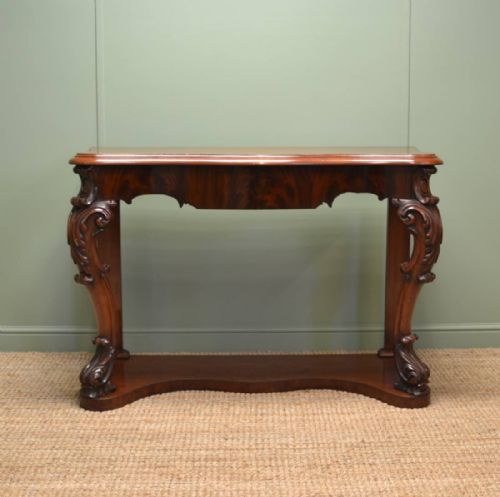 High Quality Victorian Antique Mahogany Console Table