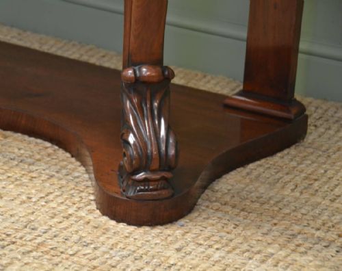 fig 1. High Quality Victorian Antique Mahogany Console Table