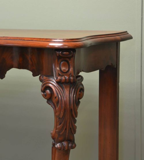 fig 2. High Quality Victorian Antique Mahogany Console Table