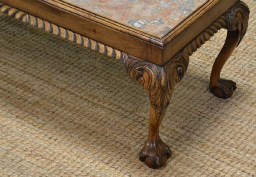 fig 1. Edwardian Walnut Antique Coffee Table