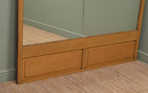 fig 1. Large Victorian Oak Antique Shop Mirror