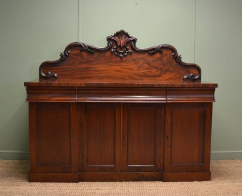 fig 1. Victorian Mahogany Antique Sideboard