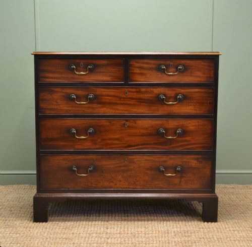 Quality Georgian Mahogany Antique Chest of Drawers
