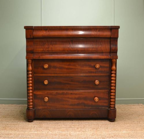 Large Victorian Scottish Antique Chest of Drawers