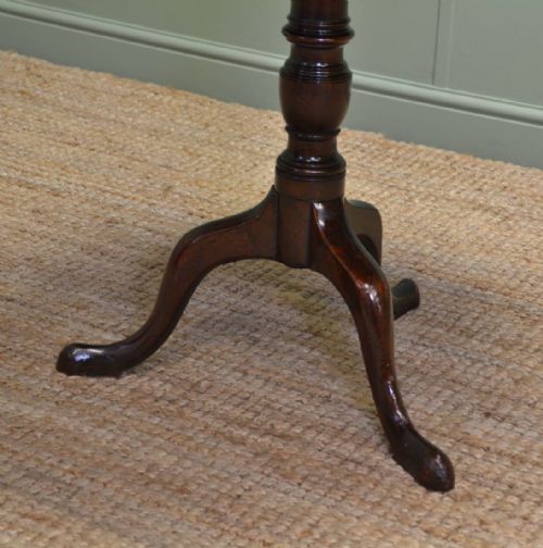 fig 2. Quality Solid Mahogany Georgian Antique Tripod Table