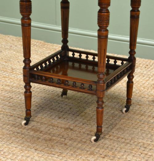 fig 2. Superb Quality Figured Walnut Small Antique Occasional Table