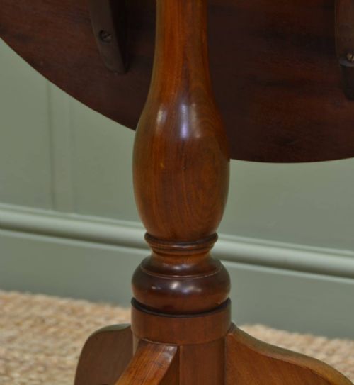 fig 2. Georgian Mahogany Circular Tripod Occasional Table