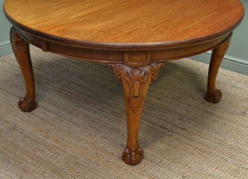 fig 1. Grand Solid Mahogany, Large Victorian Antique Extending Dining Table