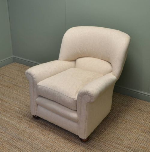 Comfortable Edwardian Upholstered Arm Chair