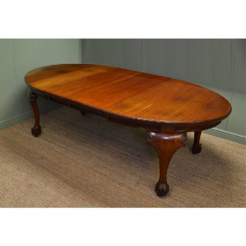fig 1. Quality Solid Walnut Victorian Extending Dining Table