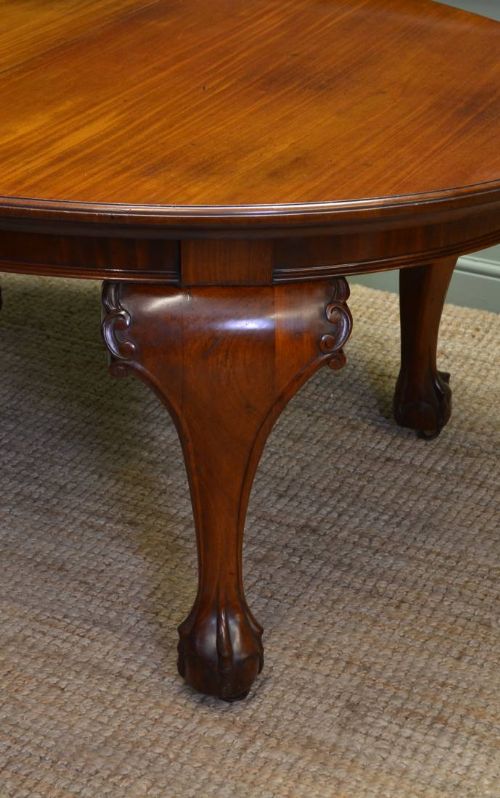 fig 2. Quality Solid Walnut Victorian Extending Dining Table
