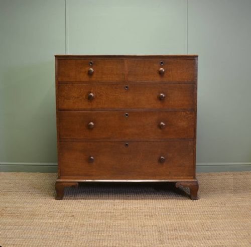 Fine Georgian Oak Antique Chest of Drawers