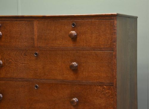 fig 2. Fine Georgian Oak Antique Chest Of Drawers