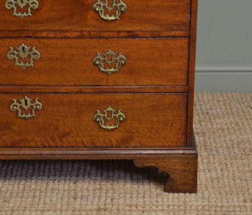 fig 1. Quality George III Walnut Antique Bureau