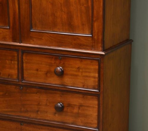 fig 2. Victorian Mahogany Hanging Linen Press. ca 1840.