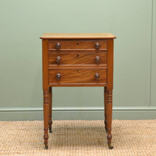 Regency, Figured Mahogany, Antique Side / Telephone Table