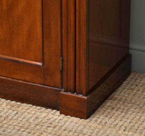 fig 2. Grand Victorian Mahogany Antique Open Bookcase on Cupboard