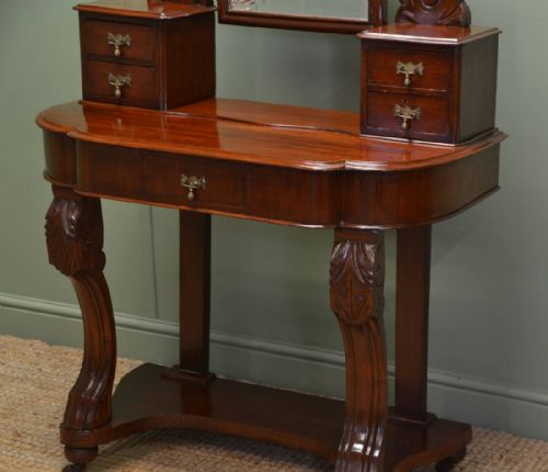 fig 1. Beautiful Victorian Mahogany Duchess Antique Dressing Table
