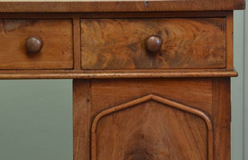fig 3. Characterful Mellow Mahogany Victorian Pedestal Desk