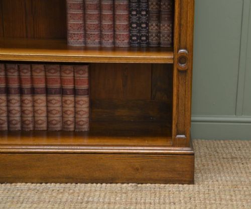 fig 1. Quality Victorian Tall Oak Antique Open Bookcase