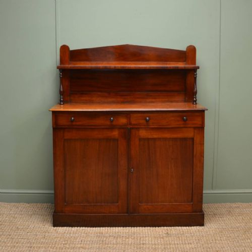 Fine Quality Regency Mahogany Antique Chiffonier / Cupboard