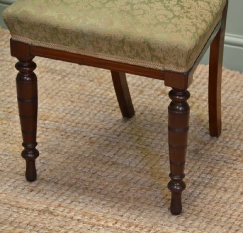 fig 2. Set of 6 Inlaid Antique Edwardian Mahogany Dining Chairs