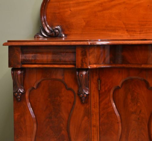 fig 2. Magnificent Victorian Figured Mahogany Antique Sideboard