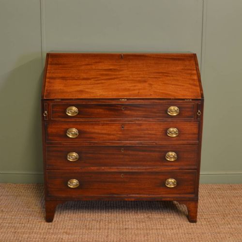 Superb Quality Antique Georgian Mahogany Bureau.