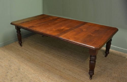 Victorian Walnut Antique Extended Dining Table