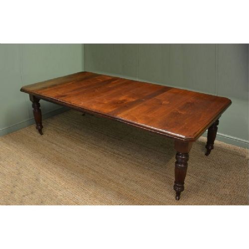 fig 1. Victorian Walnut Antique Extended Dining Table