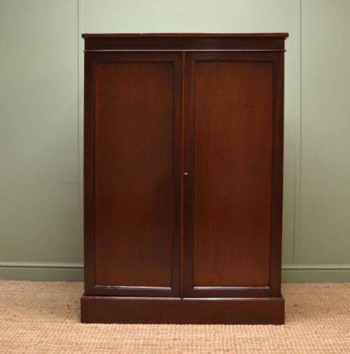 Tall Victorian, Rich Mahogany Antique Cupboard.