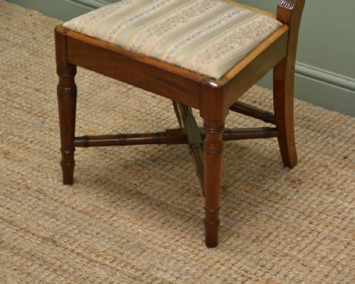 fig 2. Stunning set of Six Regency Mellow Mahogany Antique Dining Chairs